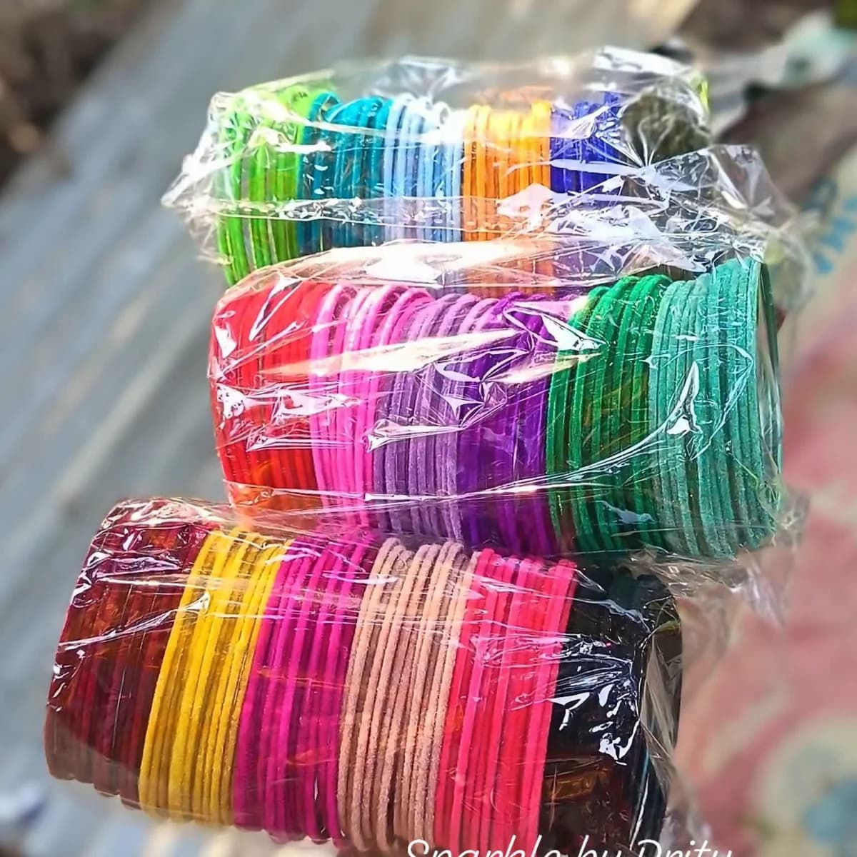 Premium Multicolor Velvet Churi Package